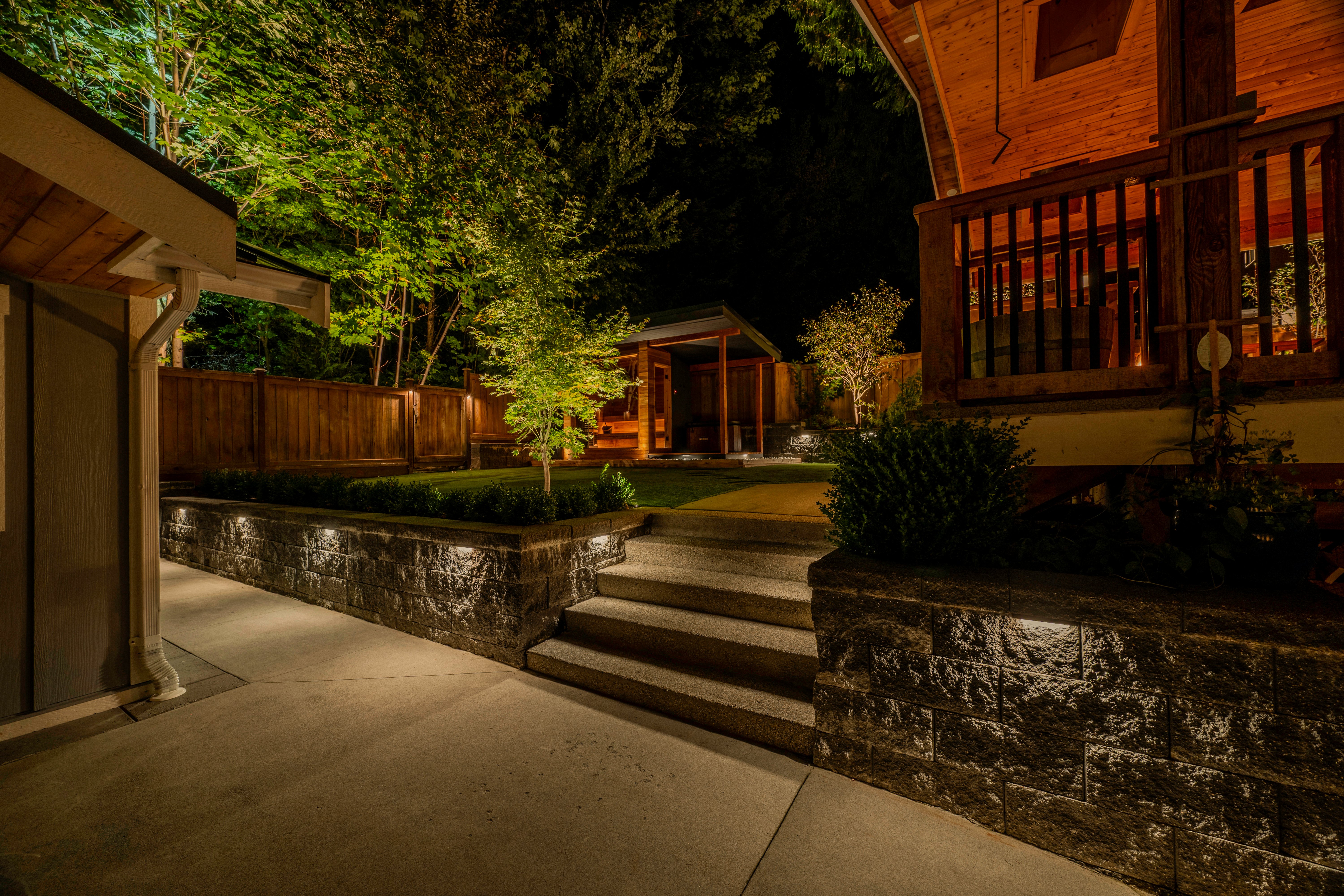 After - Bluebird Project – Landscape Lighting with Balance and Harmony