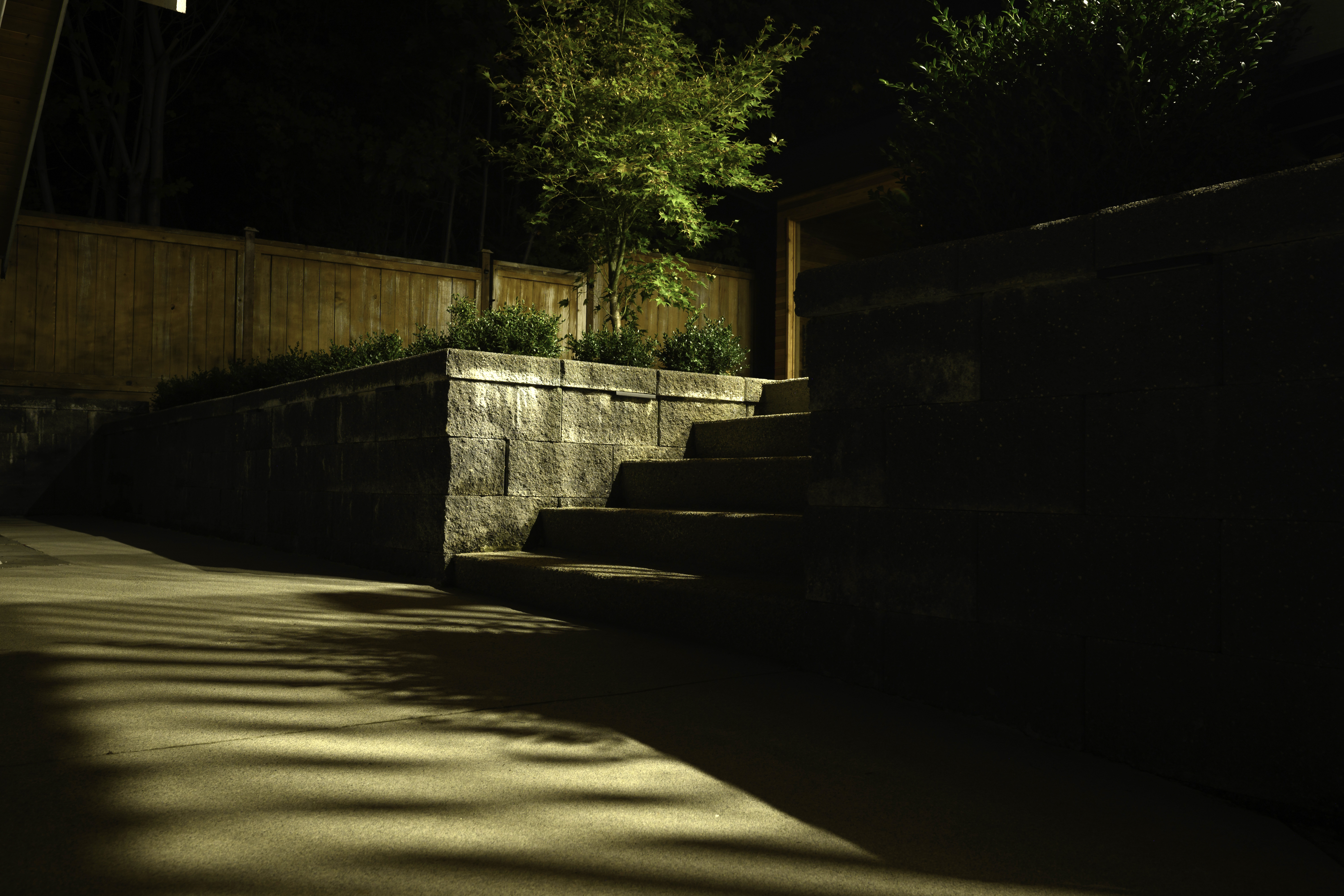 Bluebird Project – Landscape Lighting with Balance and Harmony - Retaining Wall & Hardscape Lighting
