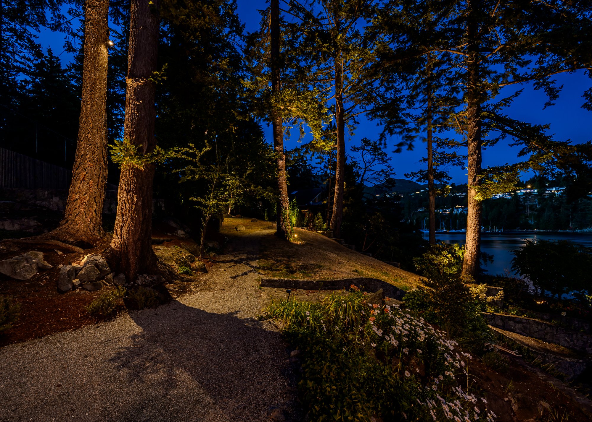 Eagle Island Waterfront Landscape Lighting Project - A Design-First Approach