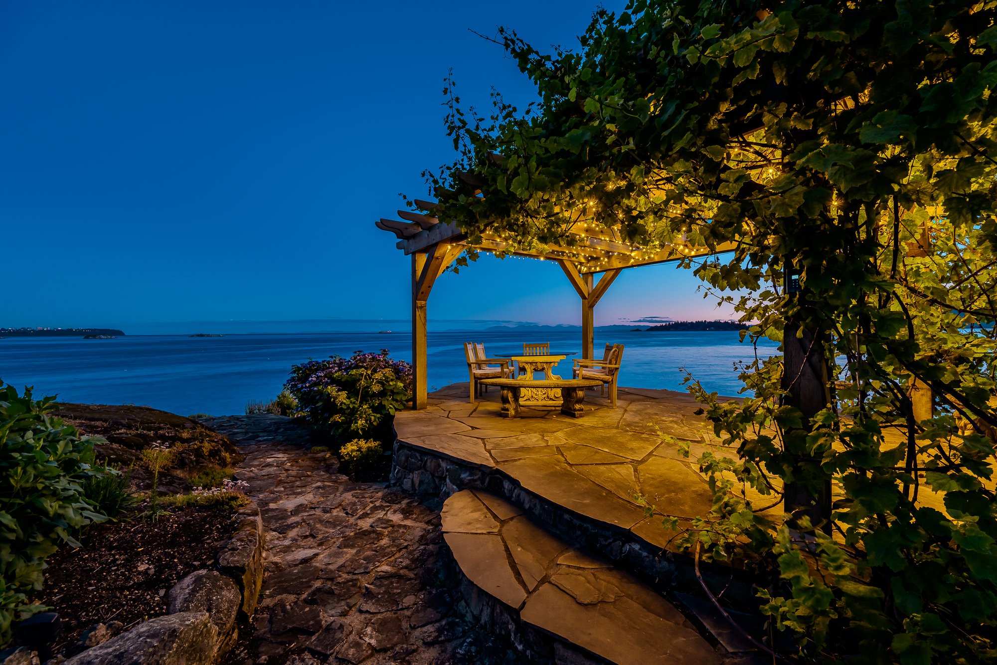 Eagle Island Waterfront Landscape Lighting Project