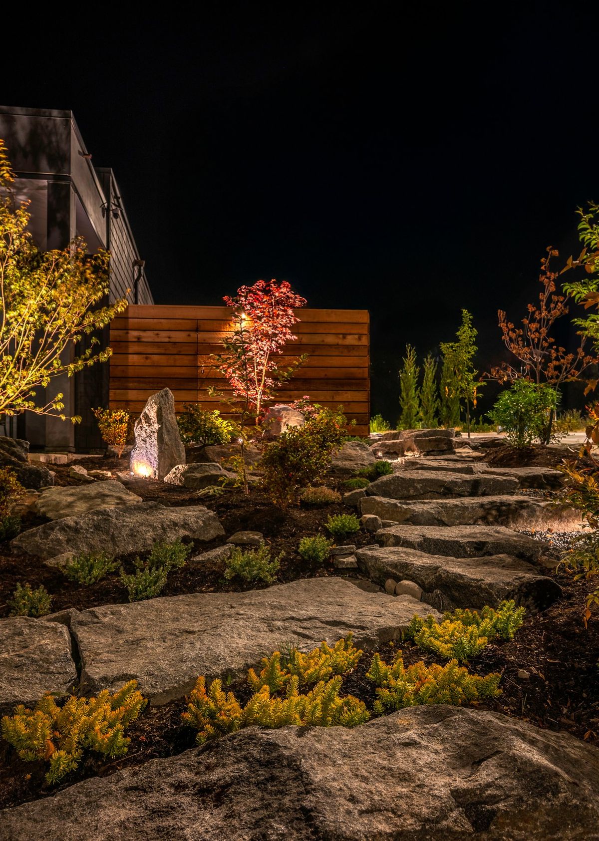Imashi Custom Landscape Lighting Project - Japanese-Inspired Lighting Design
