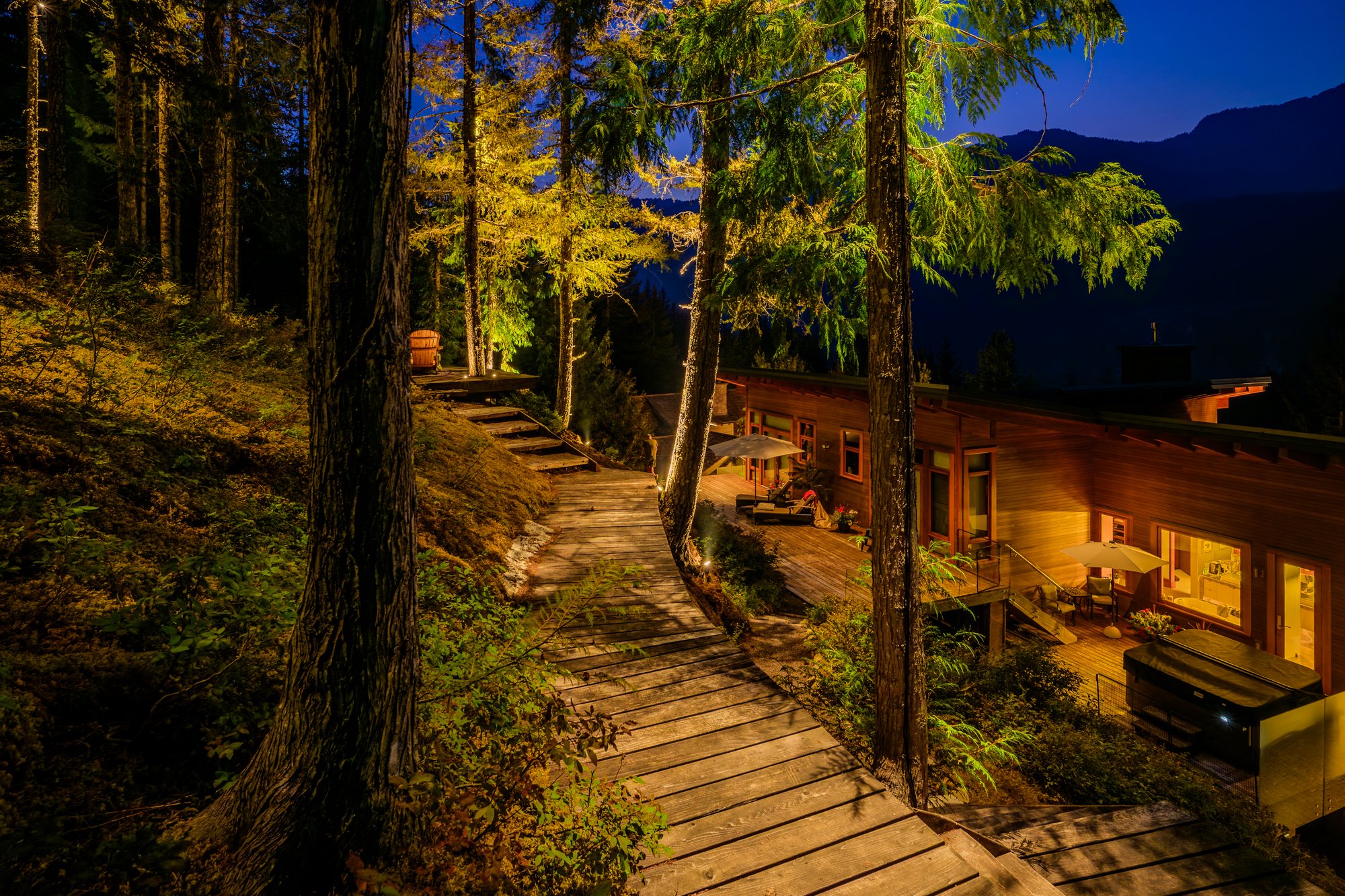 Whistler Landscape Lighting for a Mountainside Home - BLL Khyber Lane 14
