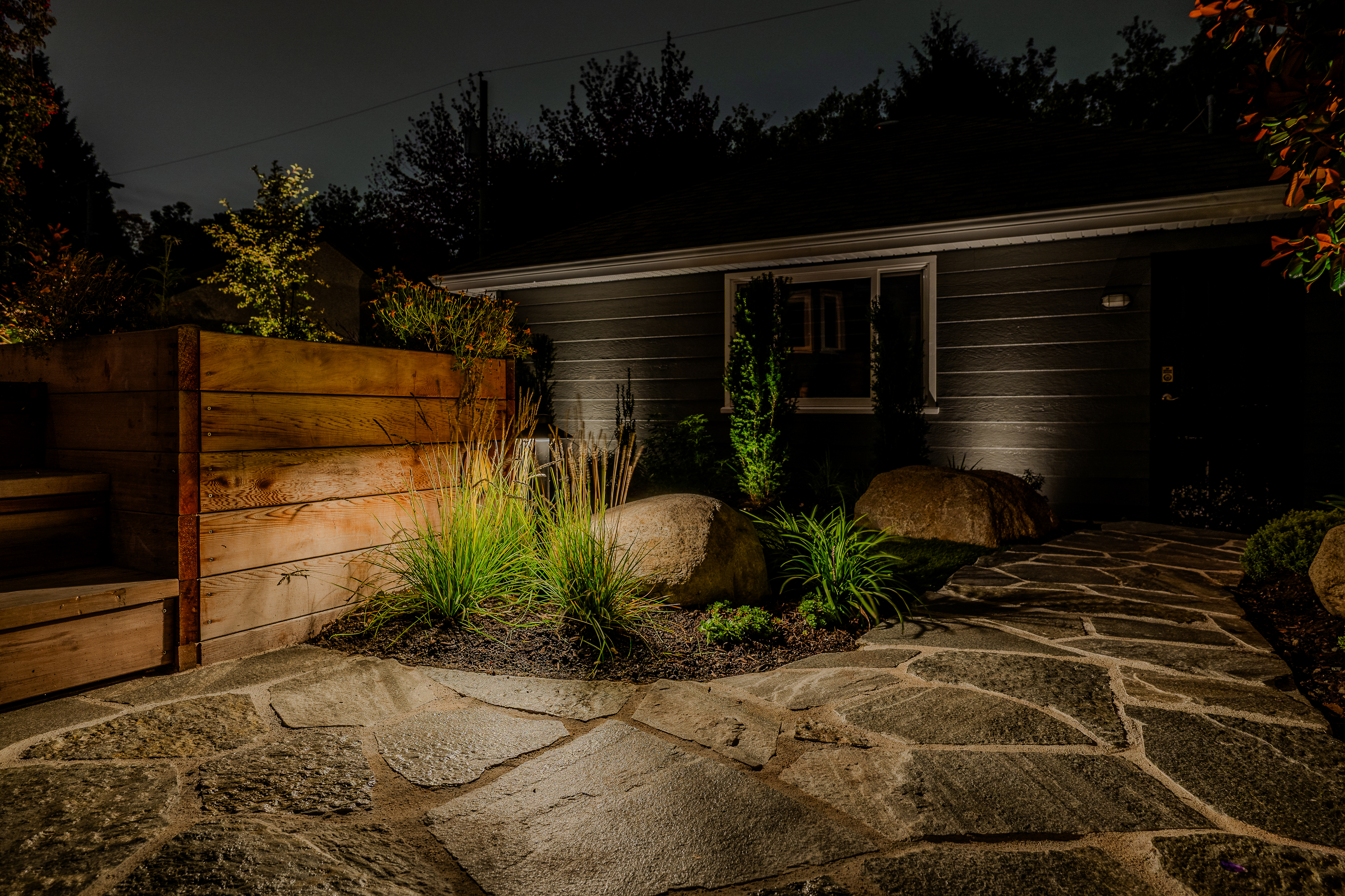 West King Edward Avenue Landscape Lighting – Vancouver Custom Residence - BLL5 14